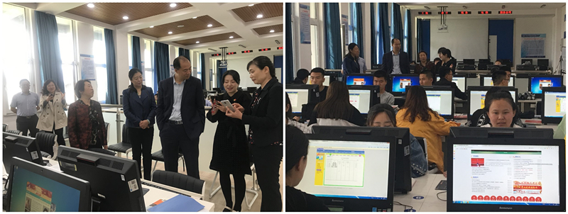 领导与师生面对面交流