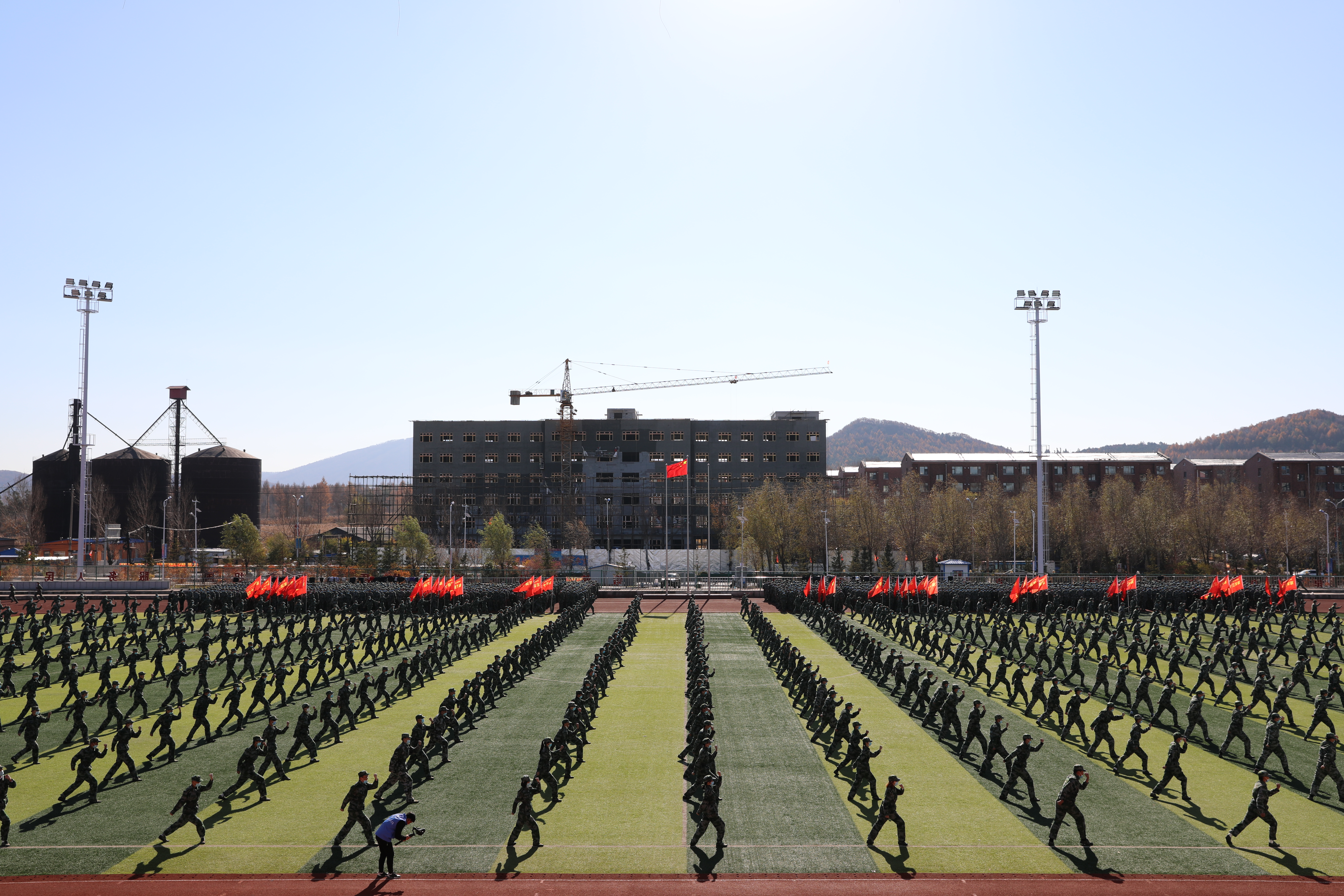 千人军体拳表演